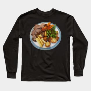 Food Roast Beef Dinner Photo Long Sleeve T-Shirt